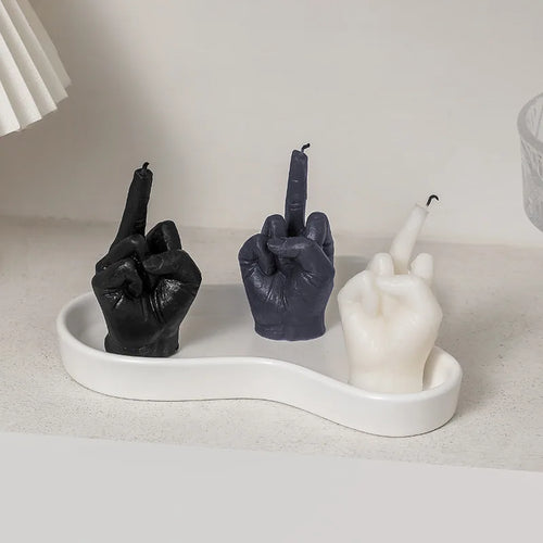 Funny Hand Gesture Scented Candle
