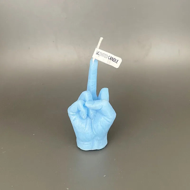 Funny Hand Gesture Scented Candle