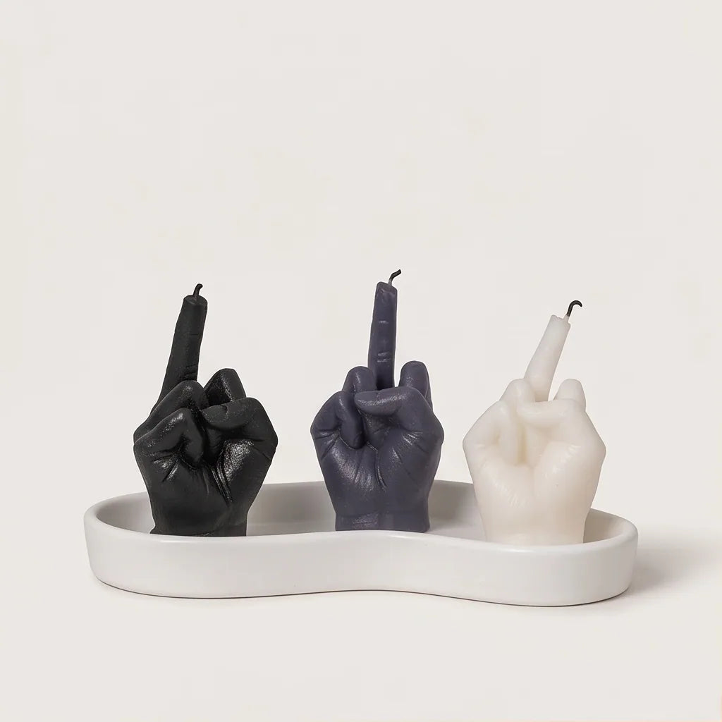 Funny Hand Gesture Scented Candle