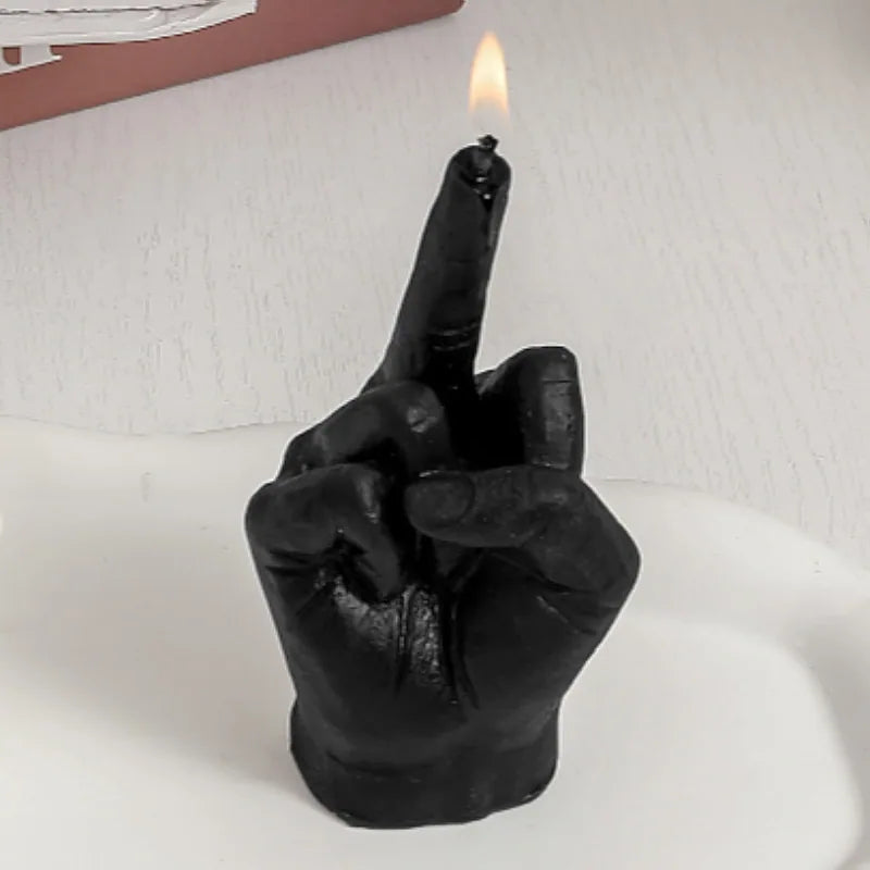 Funny Hand Gesture Scented Candle