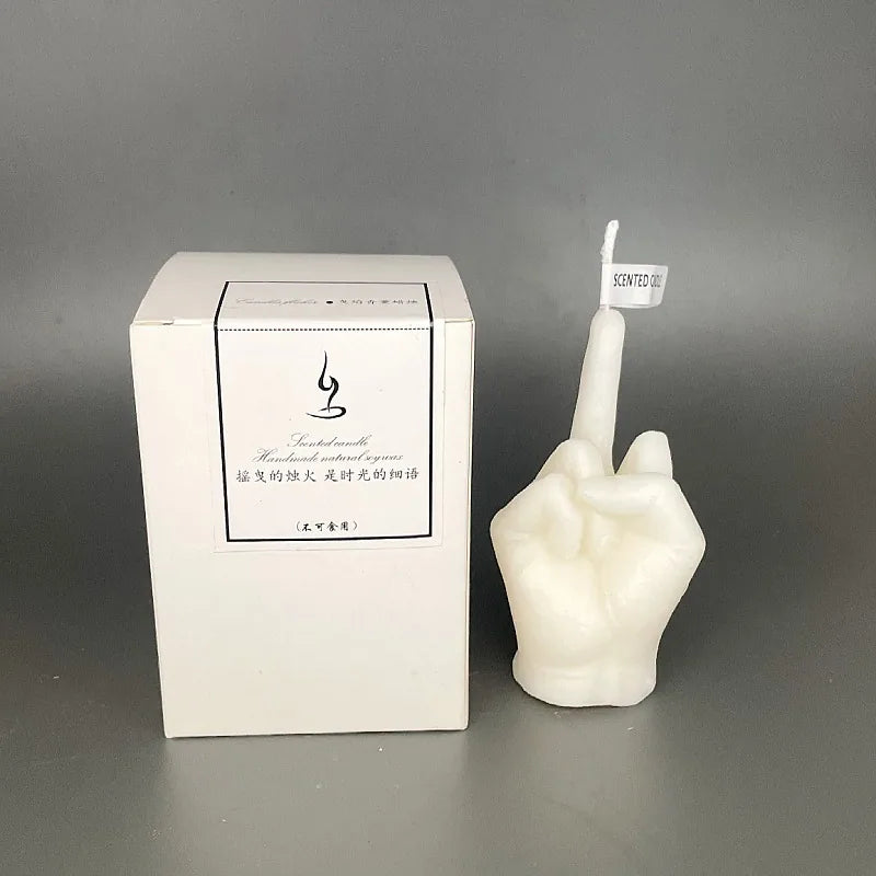 Funny Hand Gesture Scented Candle
